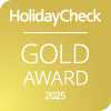 Holiday Check Gold Award 2025 | Auszeichnung für das Schlossberghotel Oberhof