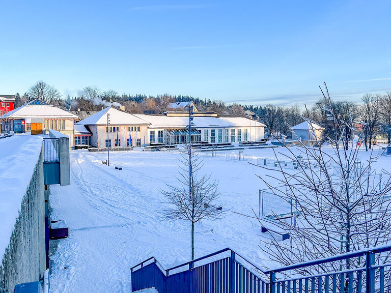 Oberhof im Thüringer Wald, Kurpark im Winter