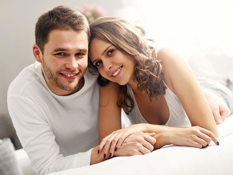 Couple in hotel enjoying vacation