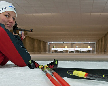 Ski Langlauf Halle Oberhof, Biathlonschießen, Tipp Hotel Oberhof