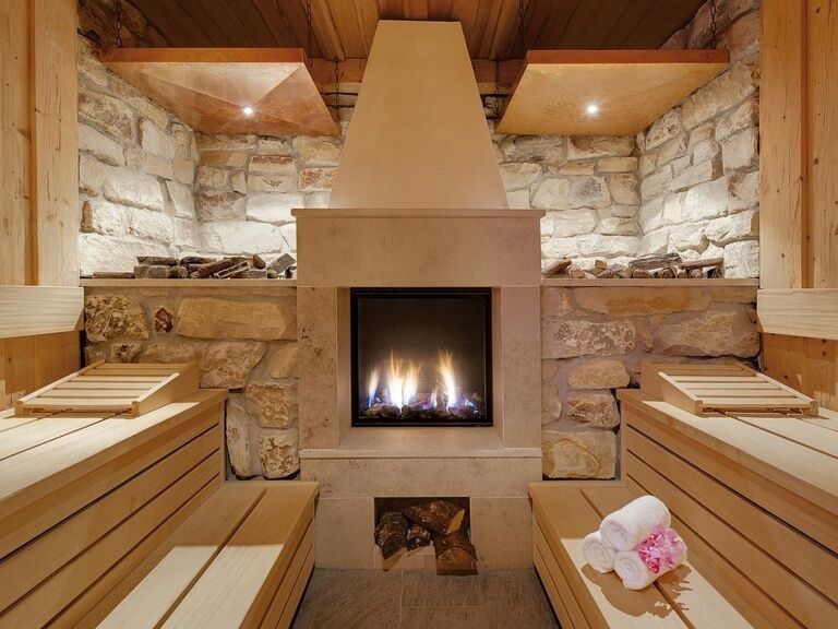 Fireplace sauna H2Oberhof wellness vacation Oberhof