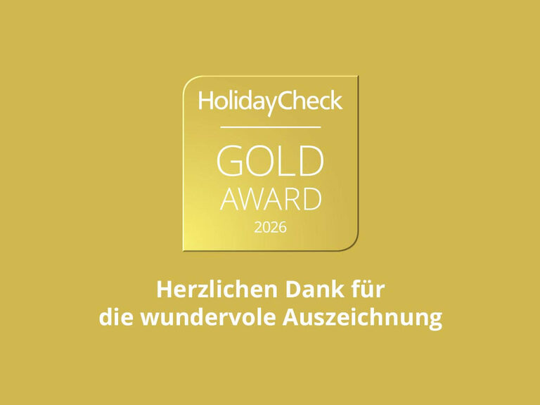 Danksagung für den HolidayCheck Award 2026