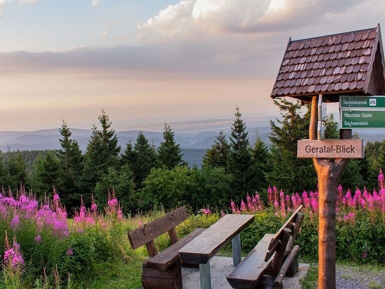 Viewpoint in Thuringian Forest, vacation in hotel in Oberhof