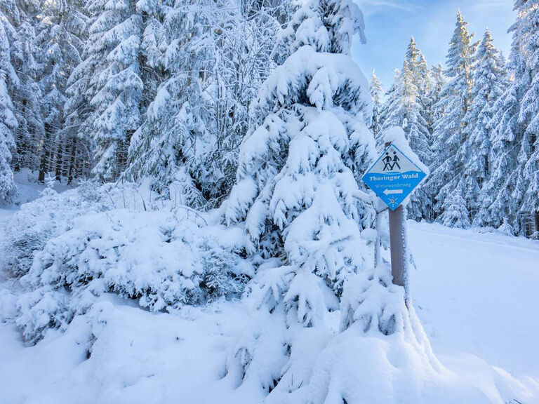 Winterwanderung bei Oberhof, Hotel Oberhof Tipp